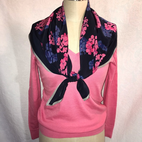 Banana Republic pink XS merino wool vneck sweater - Picture 6 of 8